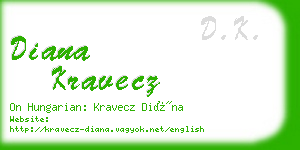 diana kravecz business card